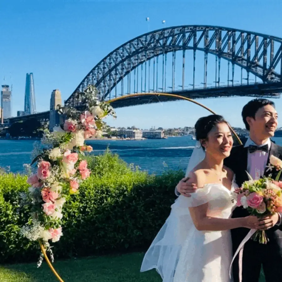 Hao & Alex's Wedding overlooking Sydney Harbour!