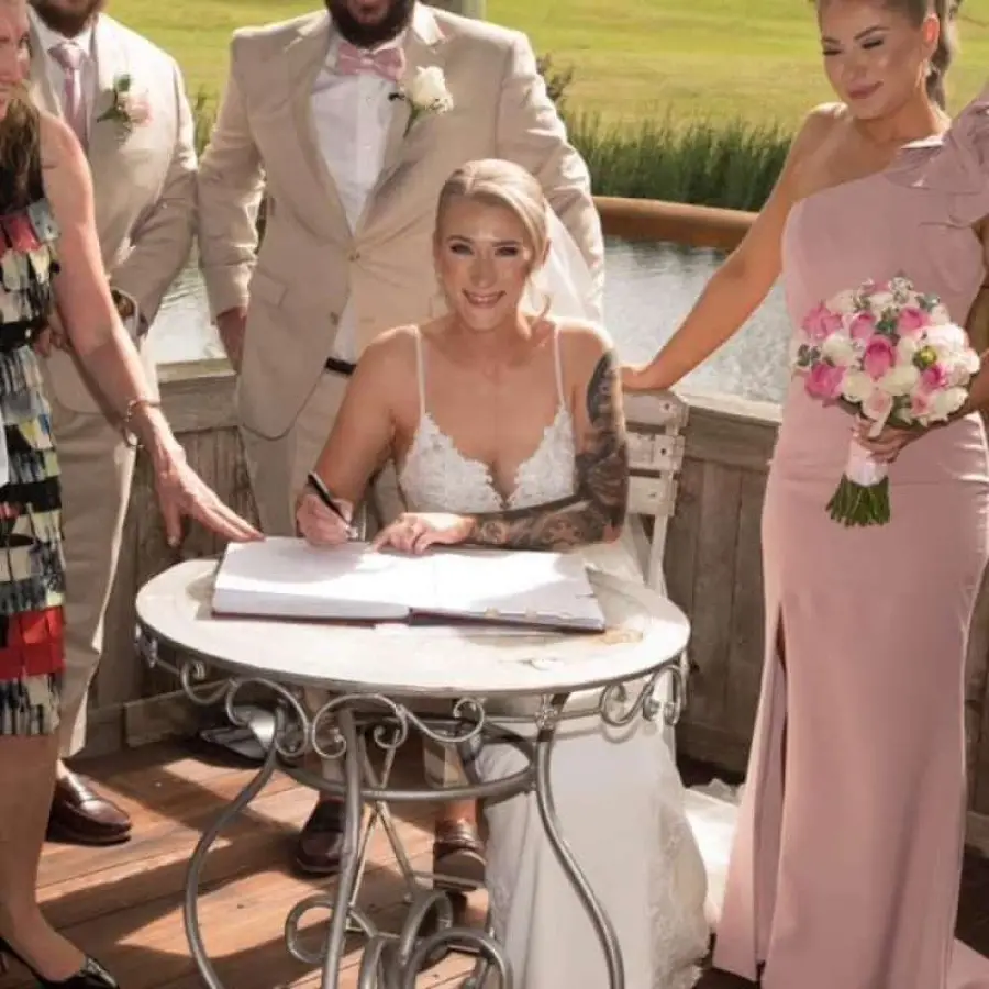 ~ Naomi & Ryan's Beautiful Wedding ~ Signing the Wedding Register