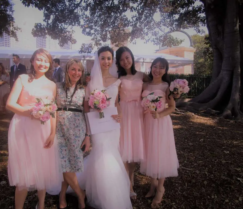 Janet With Alice & Her Bridesmaids